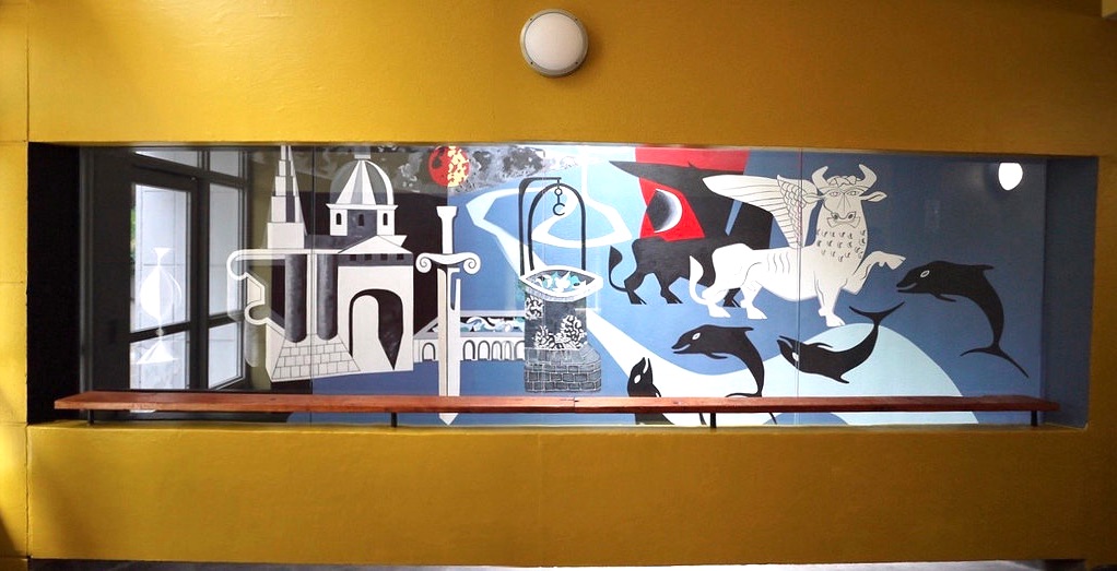 Bevin Court Mural, Peter Yates 1954