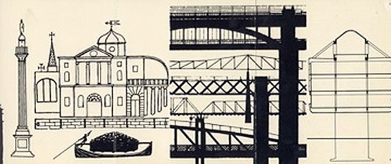 Newcastle 900 Christmas Card by Peter Yates, 1980