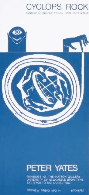 Cyclops Rock Exhibition Invitation, Peter Yates ©1982