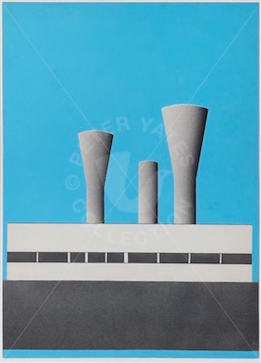 Engineering Research Station, Killingworth 1966 painting by Peter Yates (1920-1982)