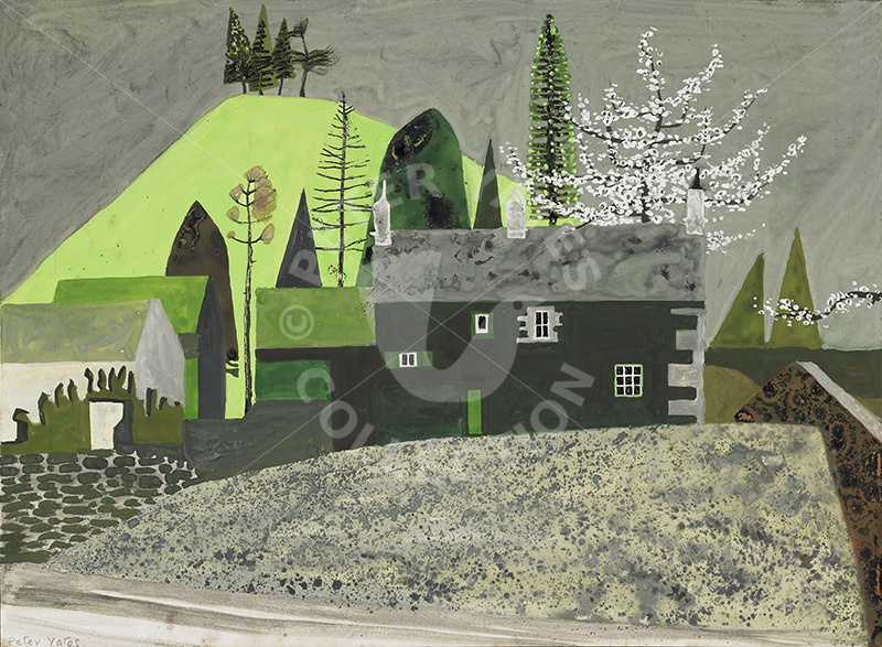 Grange in Borrowdale, 1955 painting by Peter Yates (1920-1982)