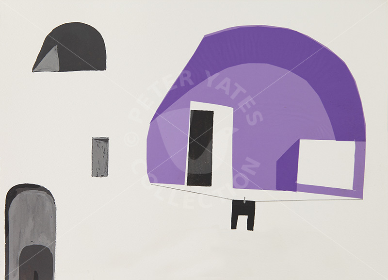 Procida, Naples 1972 painting by Peter Yates (1920-1982)