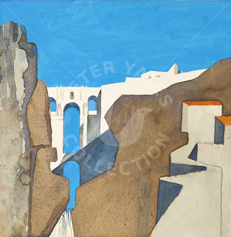 Ronda, 1954 painting by Peter Yates (1920-1982)