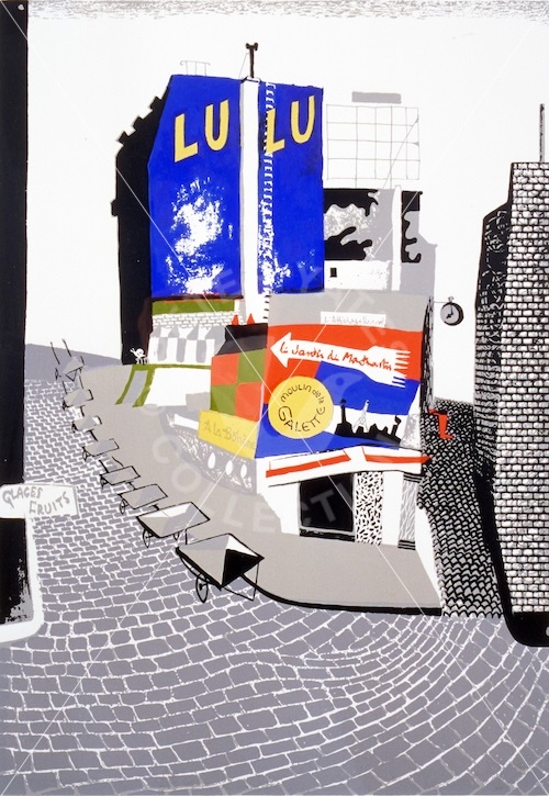 The Wall that says Lulu, 1976 painting by Peter Yates (1920-1982)