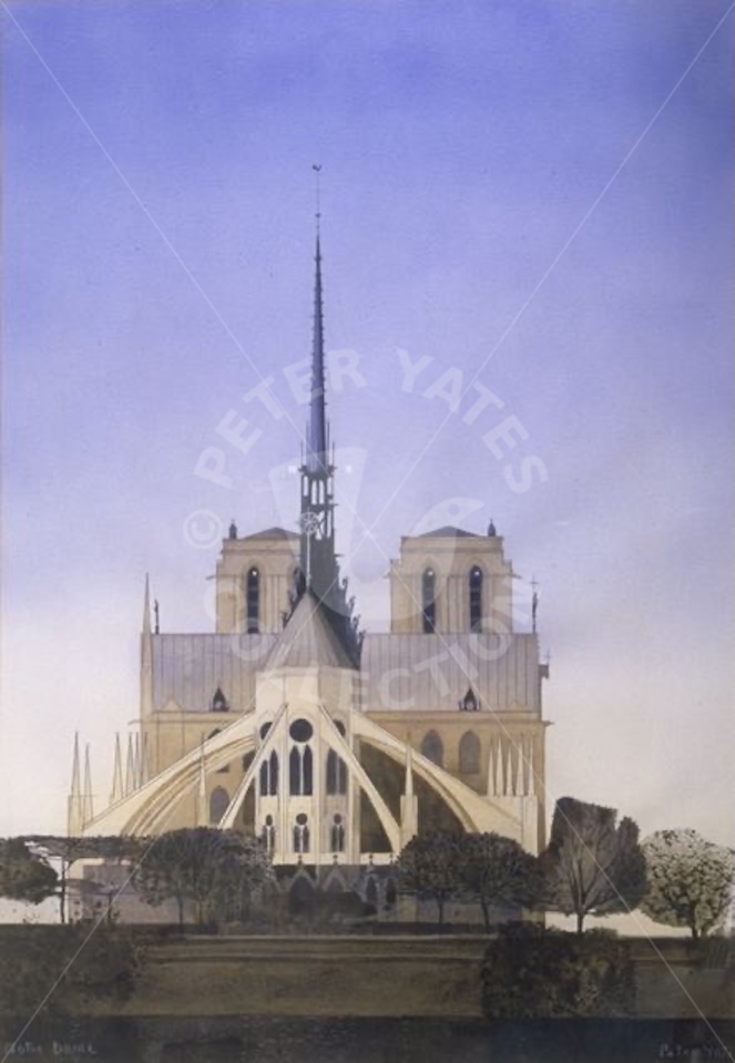 Chevet de Notre Dame, 1980